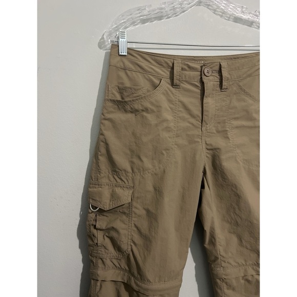 Mountain Hardwear Pants Women’s 6 Tan Mirada Convertible Hiking Outdoor Travel - Picture 9 of 14